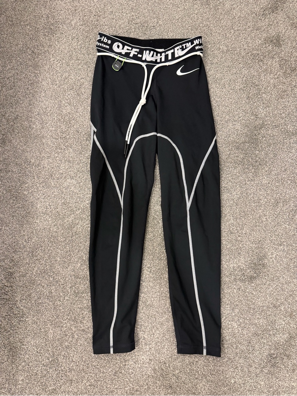 Nike Pro x Off-White Women's XS Black Leggings Weight Bearing System